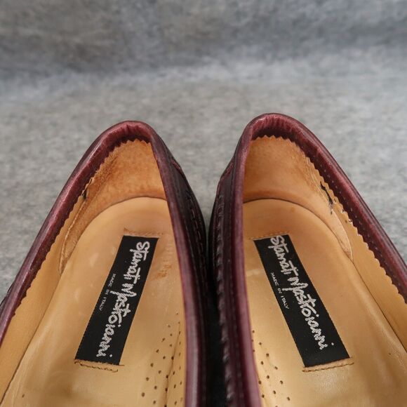 Stamati Mastroianni Shoes Mens 10 Tassel Loafers Moccasin Leather Classic Brown main image 8